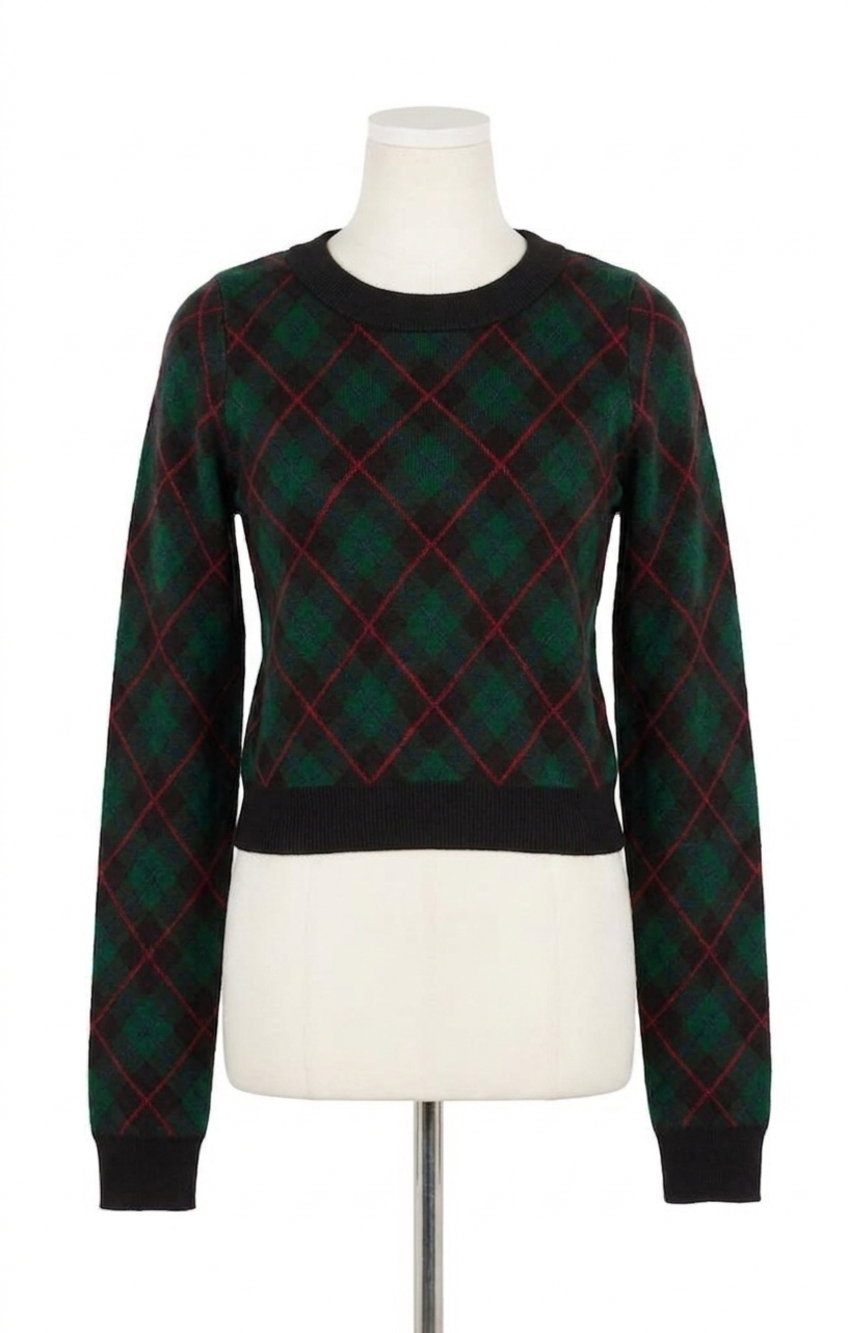 NEW SHOW ME YOUR MUMU tuck in sweater in mistletoe plaid